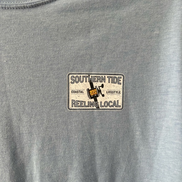 Southern Tide Reeling Local Fishing Long Sleeve T-shirt | Size Large - Picture 3 of 5